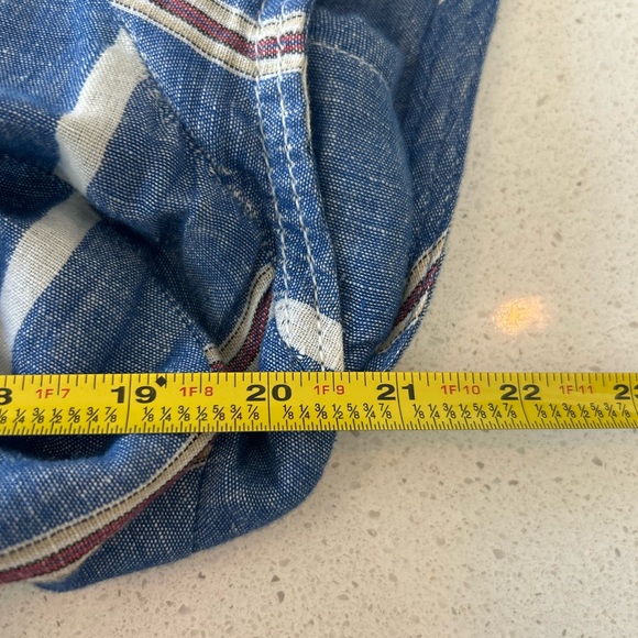 Anthropologie Pilcro Linen Stripe Dress size 14 Cotton Linen - Picture 11 of 12